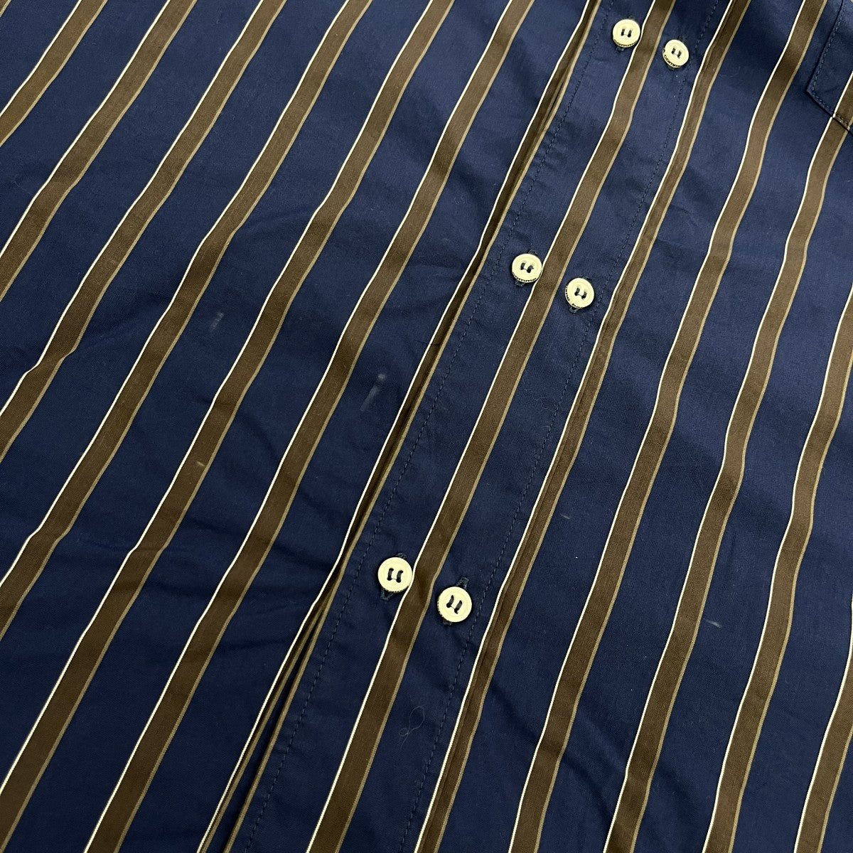 DOUBLE BUTTON SHIRTストライプシャツBAL-2139
