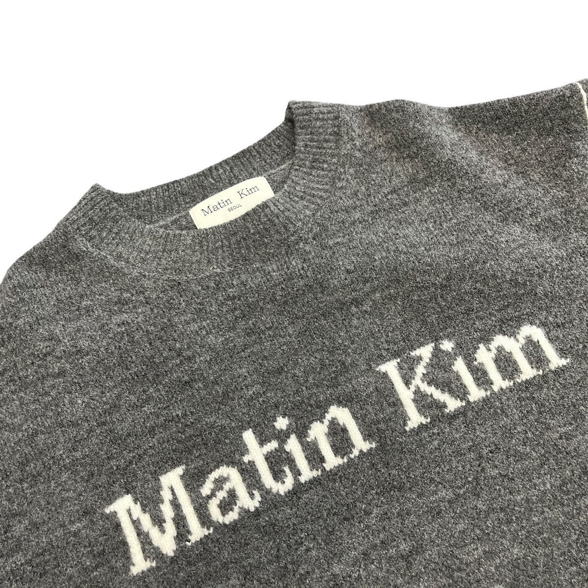 COLOR LINE POINT LOGO KNIT PULLOVER長袖ニットMK2477PO020M