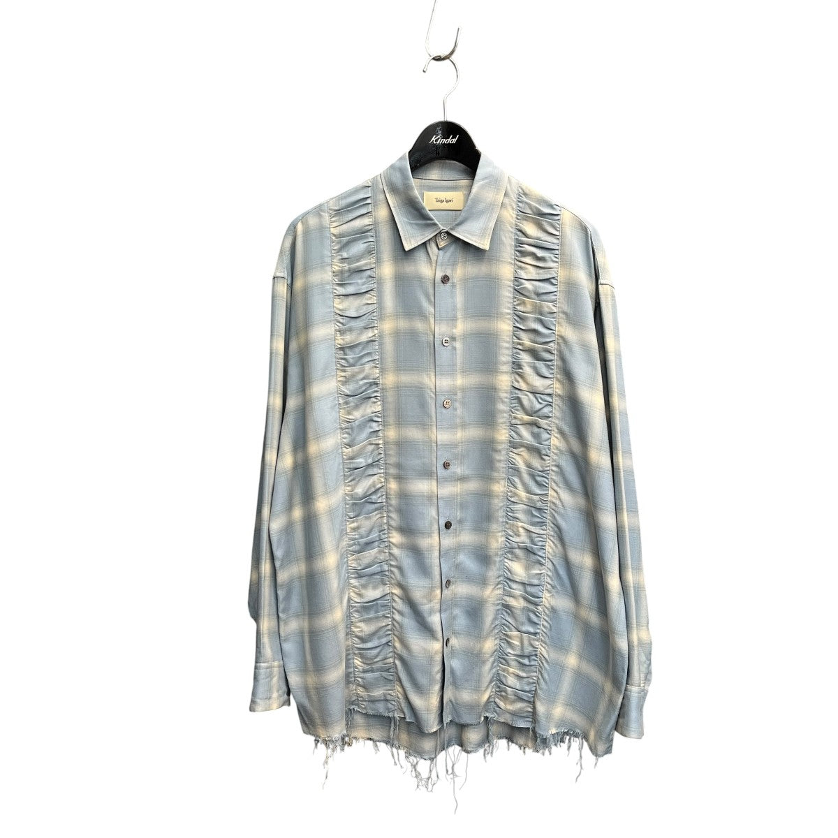 gather plaid shirtチェックシャツTI038015