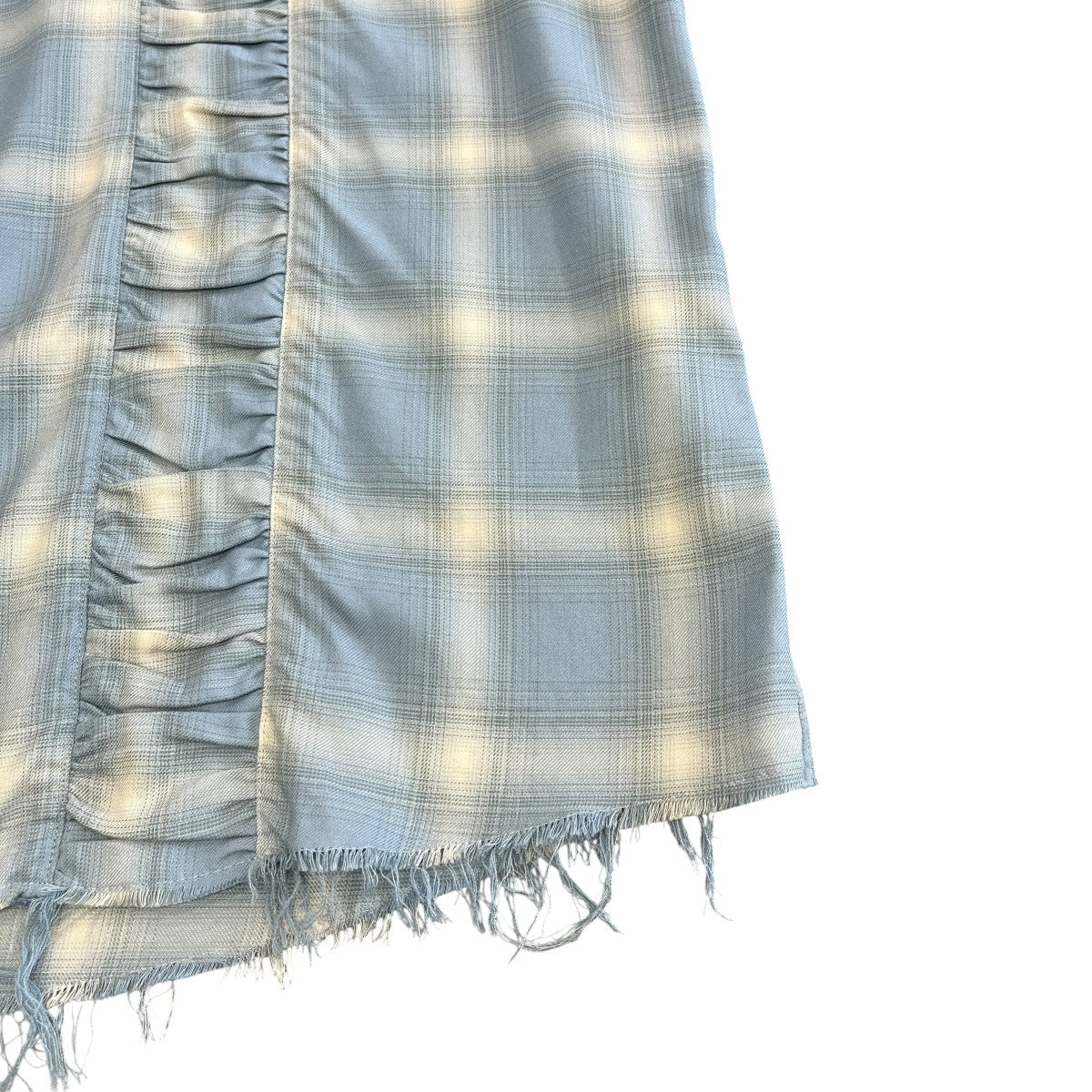 gather plaid shirtチェックシャツTI038015