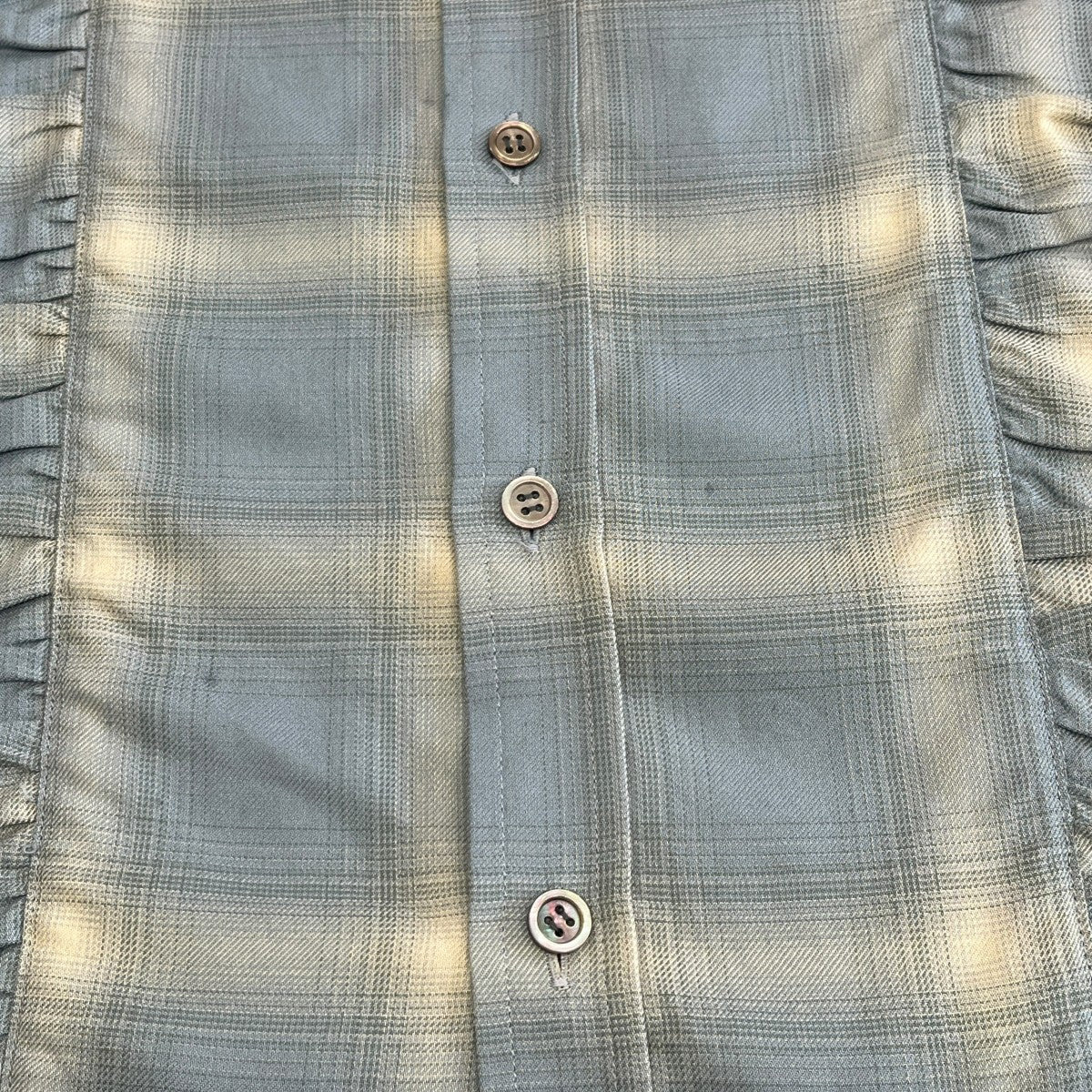 gather plaid shirtチェックシャツTI038015