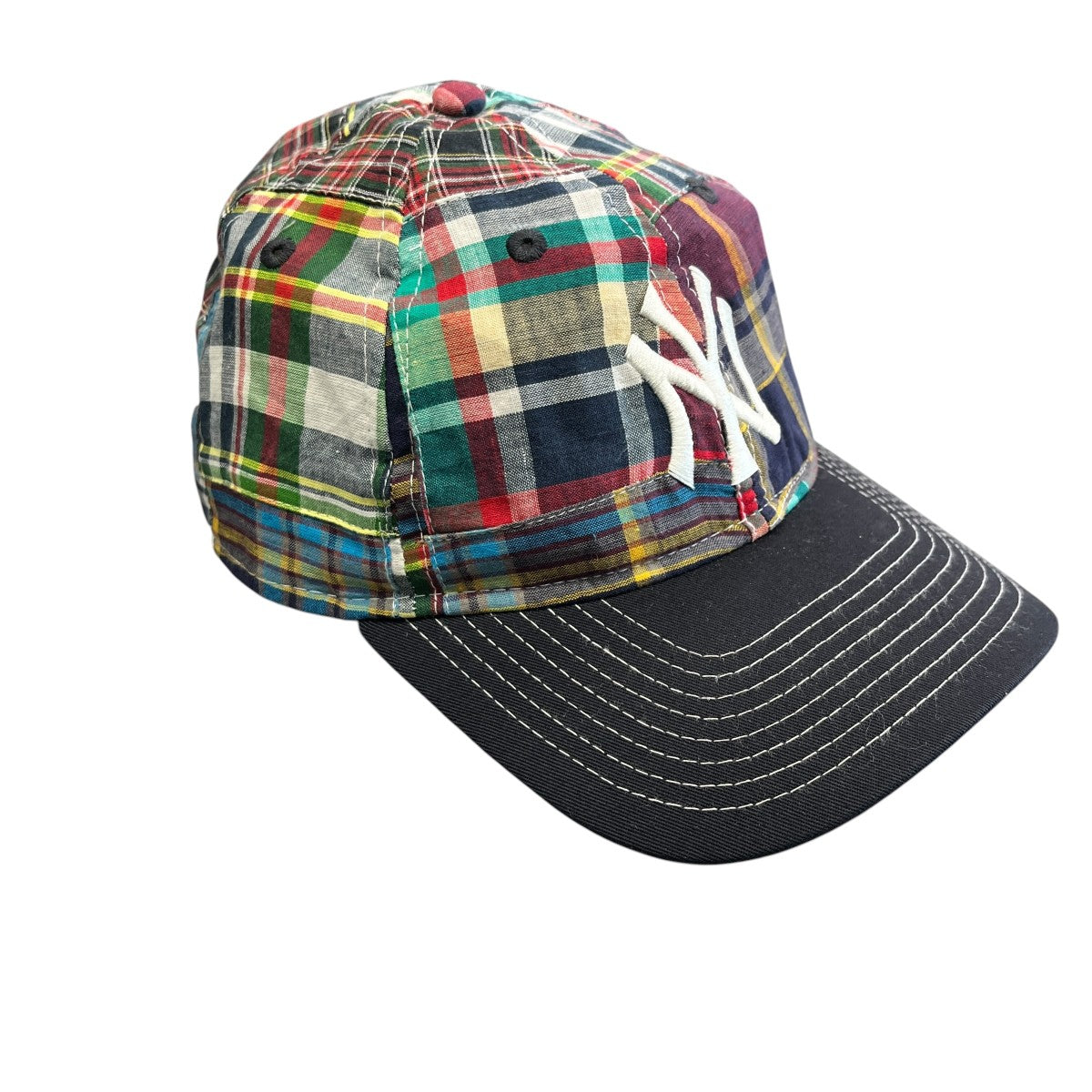 別注 9TWENTY(TM) ハードウォッシュ Yankees マドラス6パネルキャップ