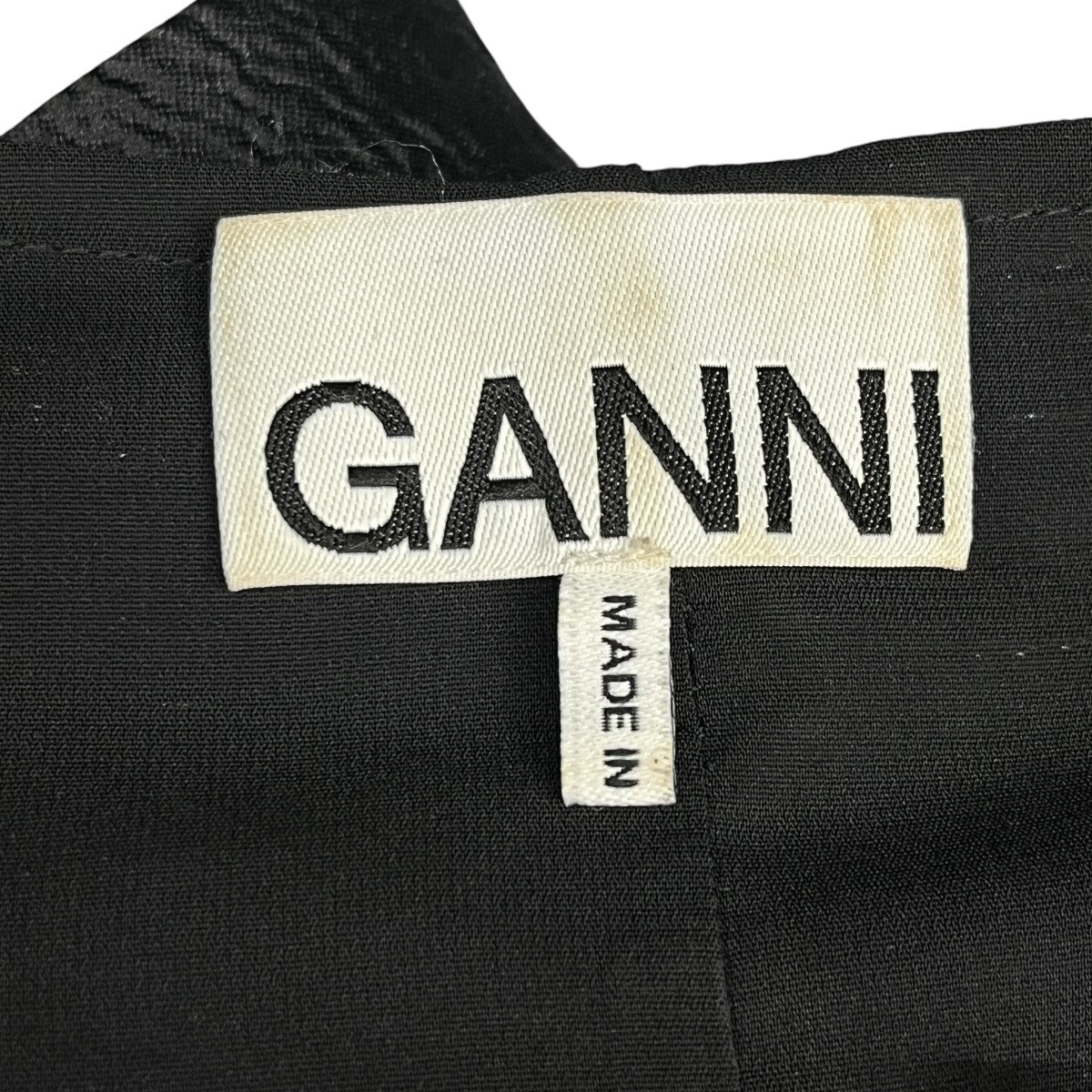 Ganni(ガニー) 半袖花柄ワンピースF8493 F8493 ブラック サイズ 36