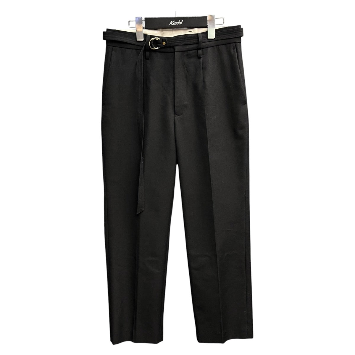 STRAIGHT PANTS   WOOL SERGEベルテッドスラックス20SWS02