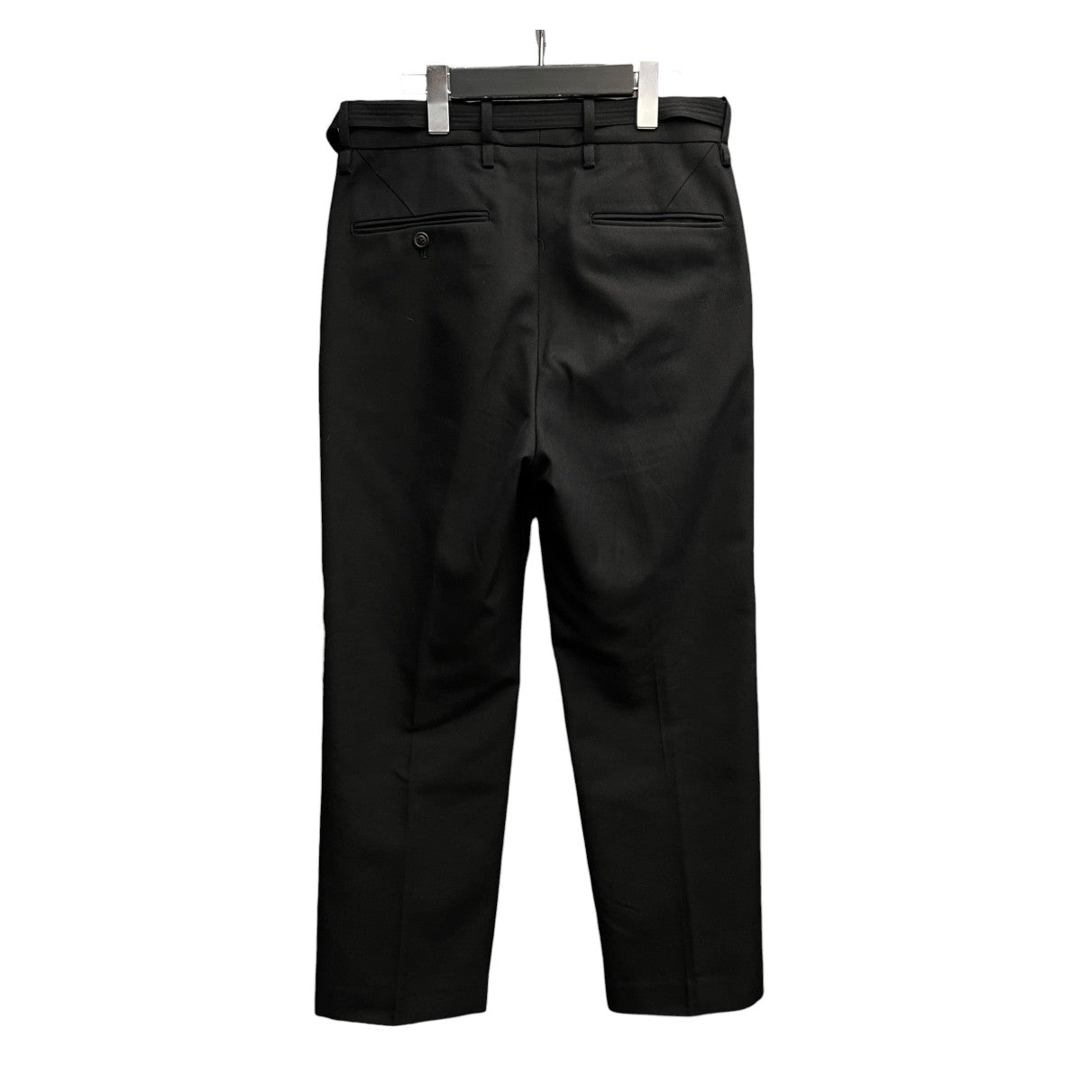STRAIGHT PANTS   WOOL SERGEベルテッドスラックス20SWS02