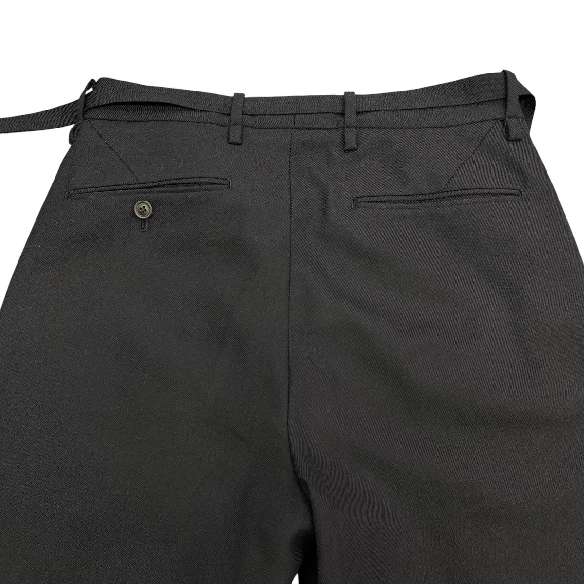 STRAIGHT PANTS   WOOL SERGEベルテッドスラックス20SWS02