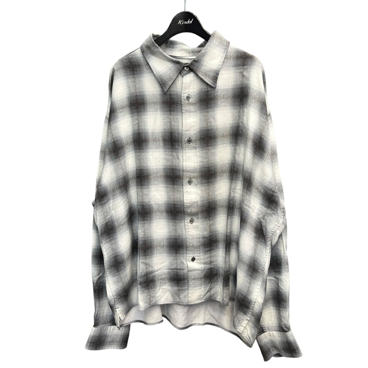 26SSRAYON LONG SLEEVE SHIRTチェックシャツ26050596100020