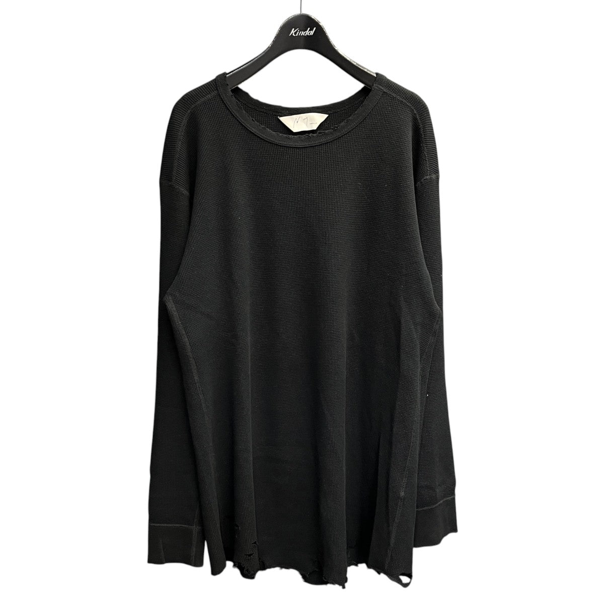 DAMAGE WAFFLE CREW LS T-SHIRTサーマルカットソーANC-CT37