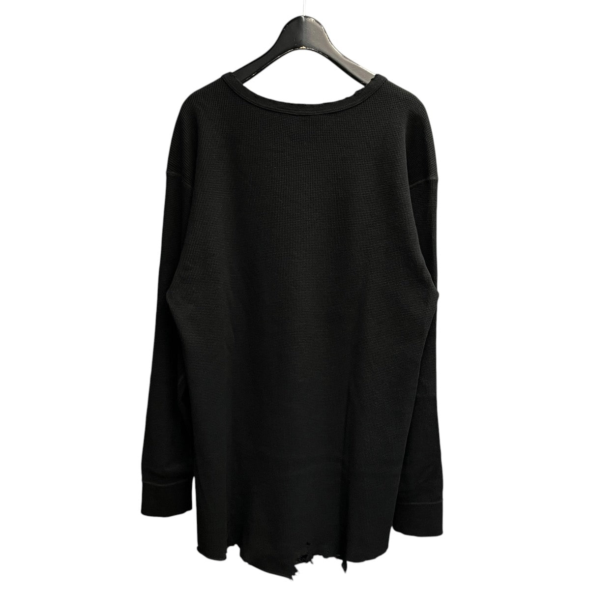 ANCELLM(アンセルム) DAMAGE WAFFLE CREW LS T-SHIRTサーマル
