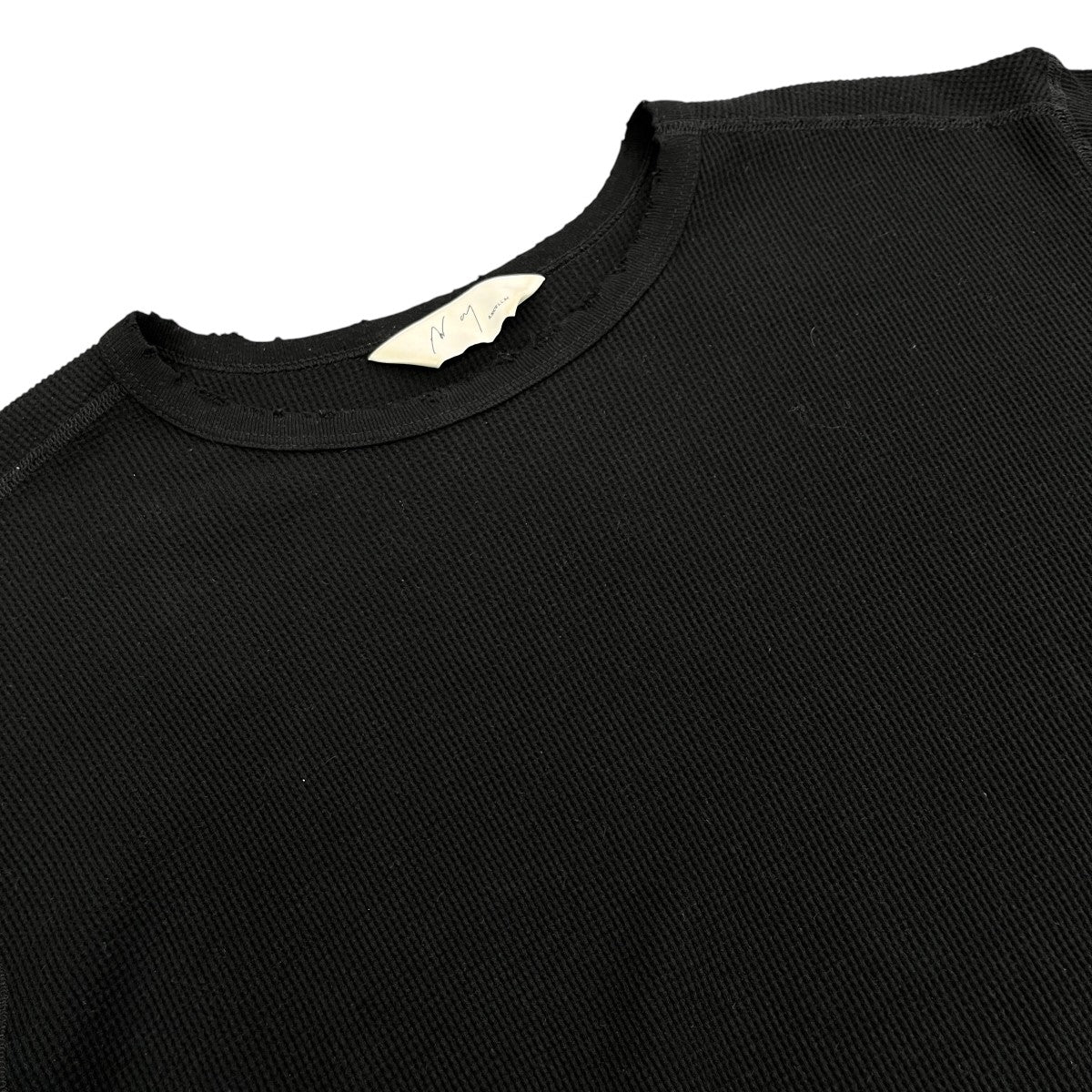 DAMAGE WAFFLE CREW LS T-SHIRTサーマルカットソーANC-CT37