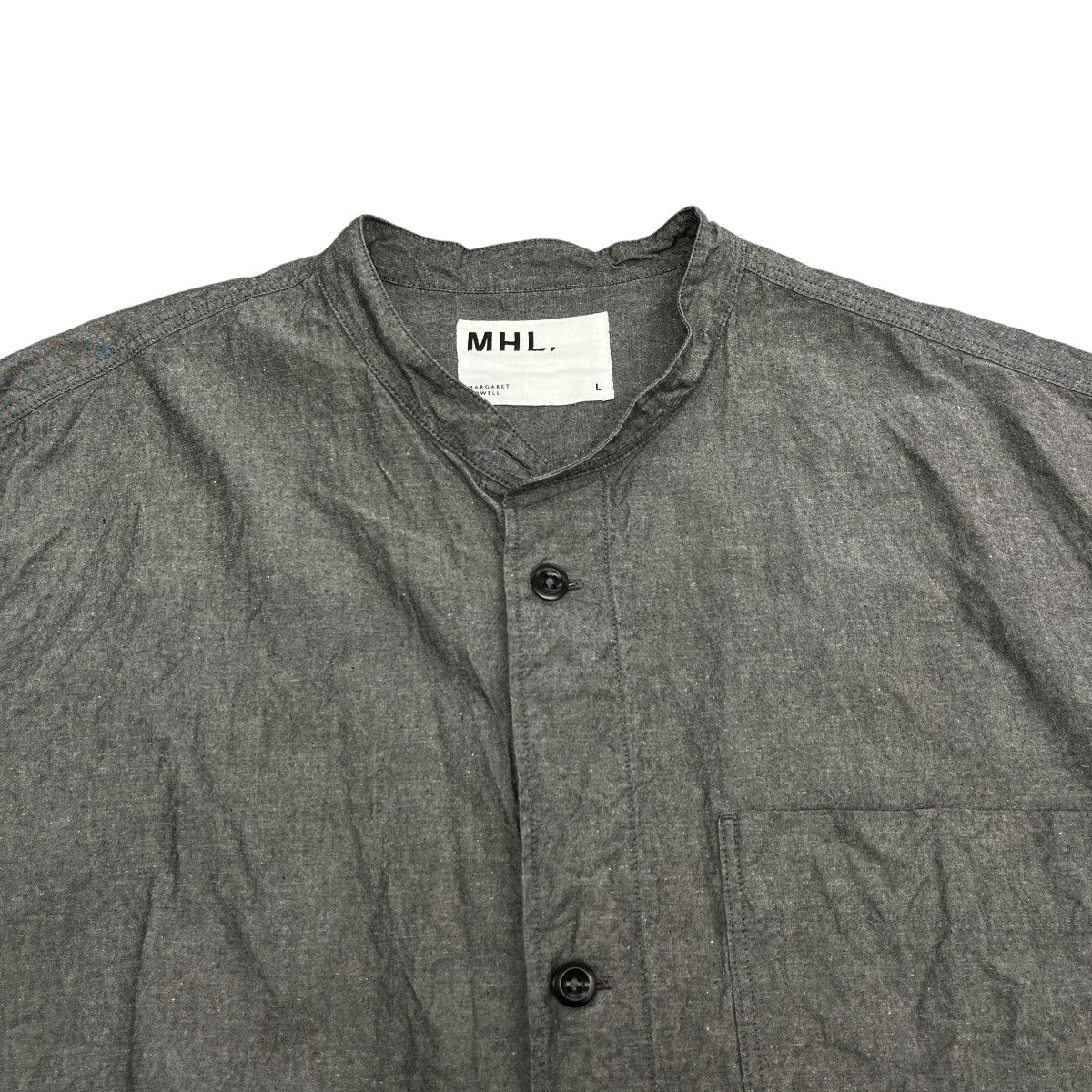 MHL ノーカラー半袖シャツ596-0150541 古着・中古-3枚目のアイテム画像