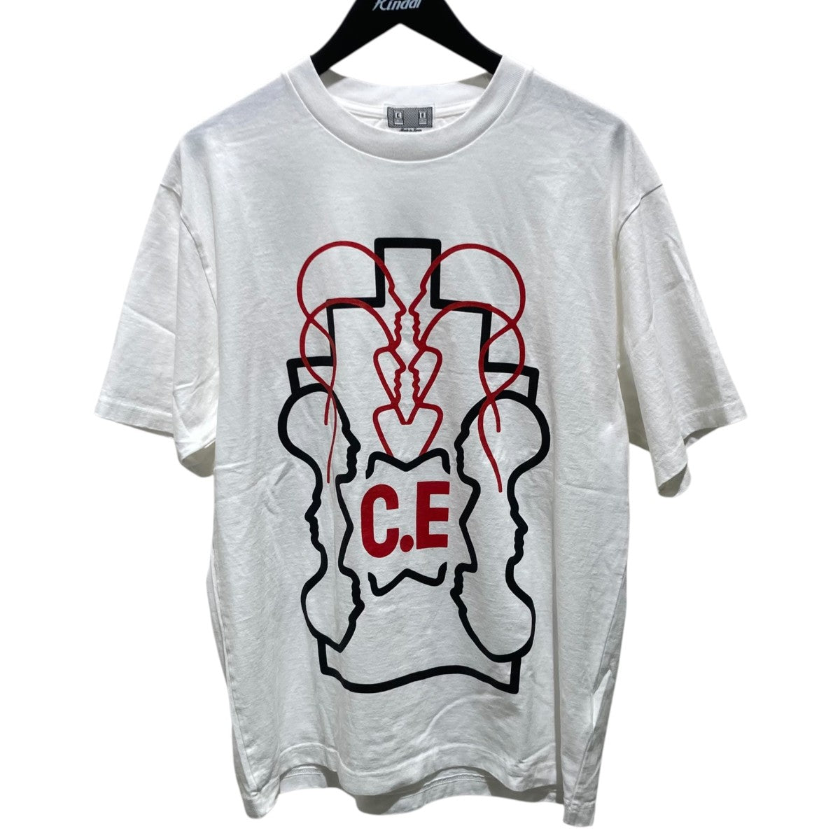 WB ziggurat heads II star C．E red TプリントTシャツ1264-599-2097