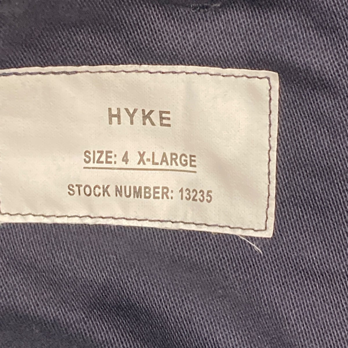 HYKE BACK SATIN BAKER PANTSベイカーパンツ232-13235 古着・中古-6枚目のアイテム画像