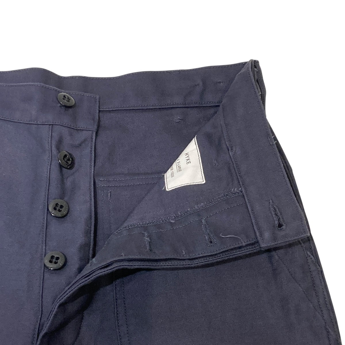 HYKE BACK SATIN BAKER PANTSベイカーパンツ232-13235 古着・中古-7枚目のアイテム画像