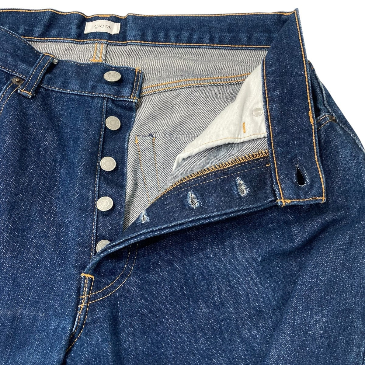 本藍スビンコットン 13．5oz ストレートデニムパンツ／ジーンズPTM-1STB
