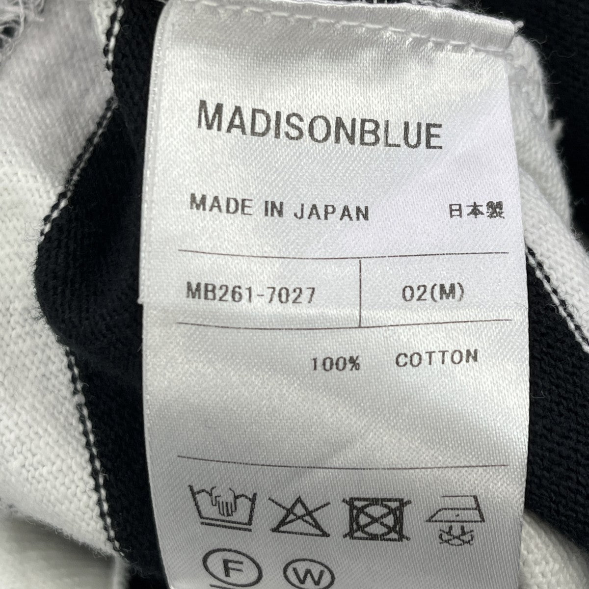 26SSCREWNECK TEE COTTON BORDERボーダー半袖TシャツMB261-7027