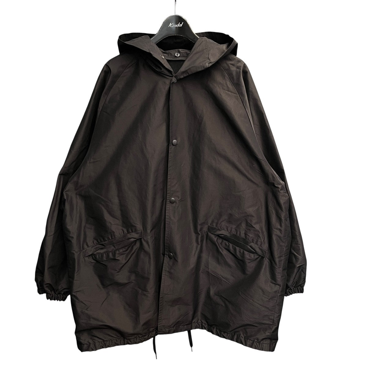 23AWコットンシルク フーデッドコートフーデッドコートY03-04019