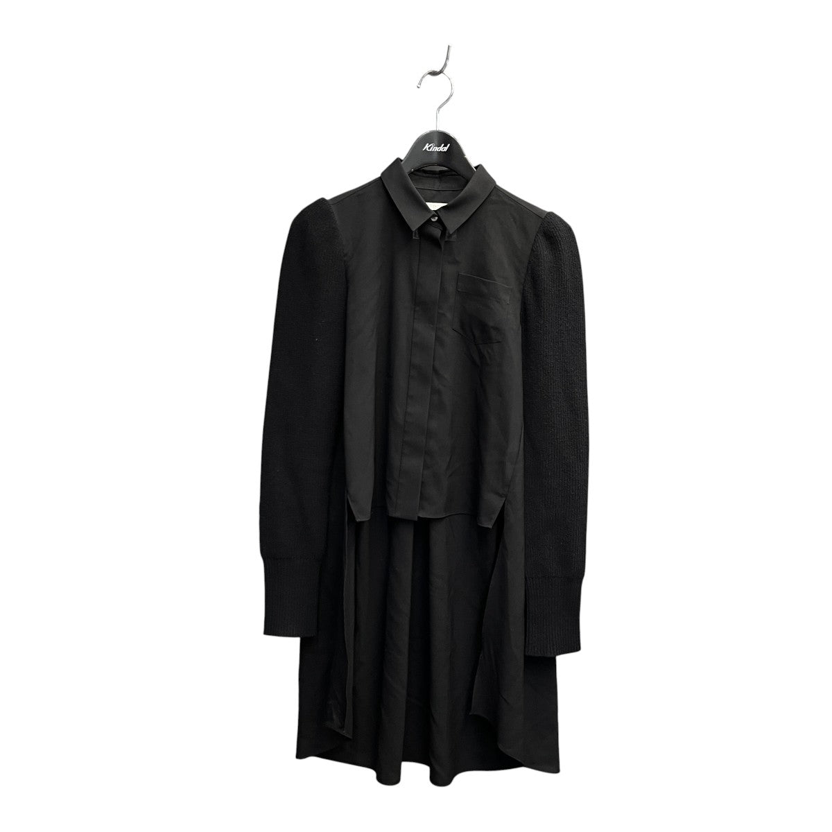 sacai(サカイ) ニット切替シャツ21-05783 21-05783 ブラック サイズ 2