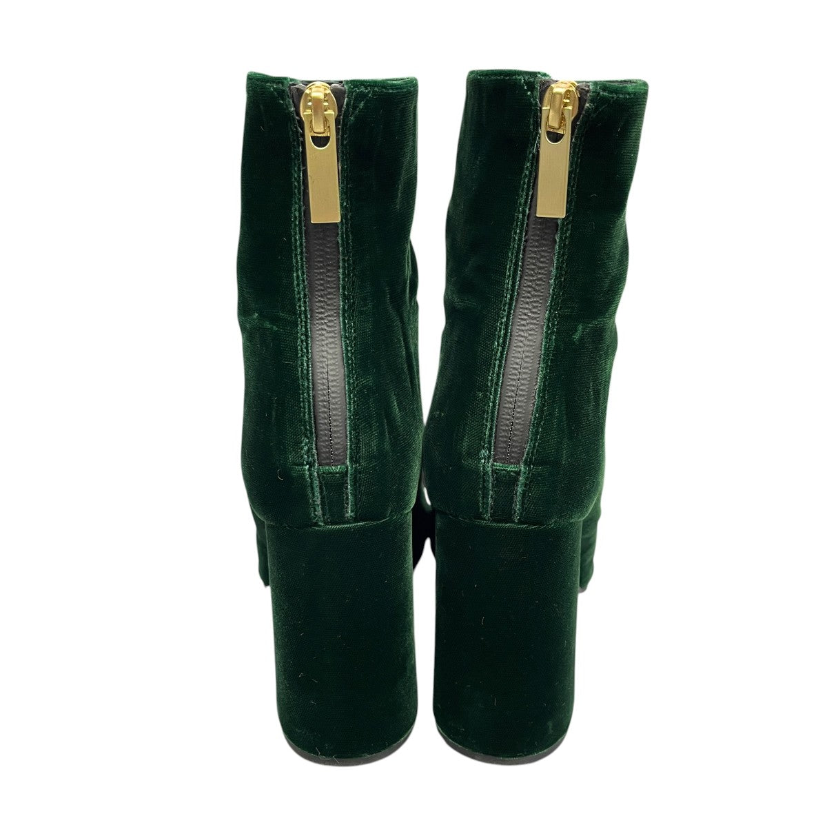 velvet pointed toe bootsヒールブーツMM22FW AC305