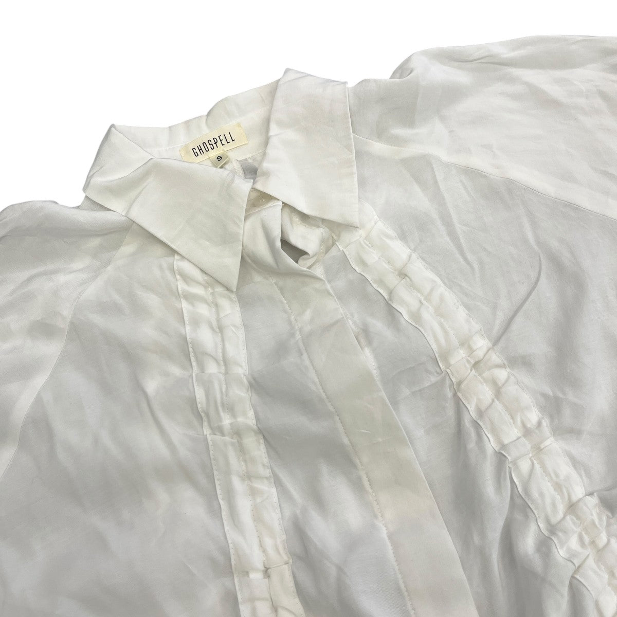 デルファイドローストリングシャツ28GH03BLG246WHT