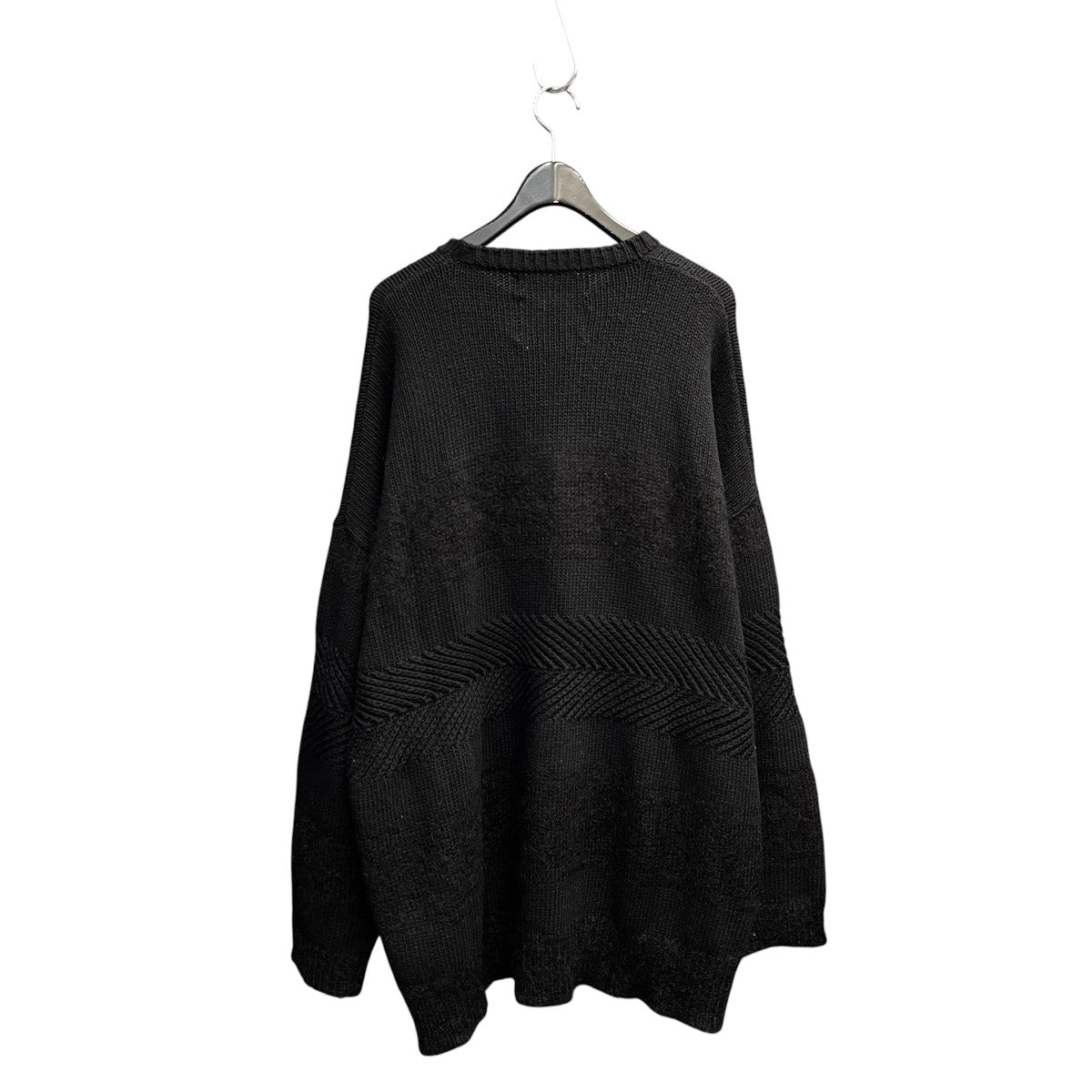 21AWFlower Cross Embroidery Border Knit長袖ニット21AW K-1