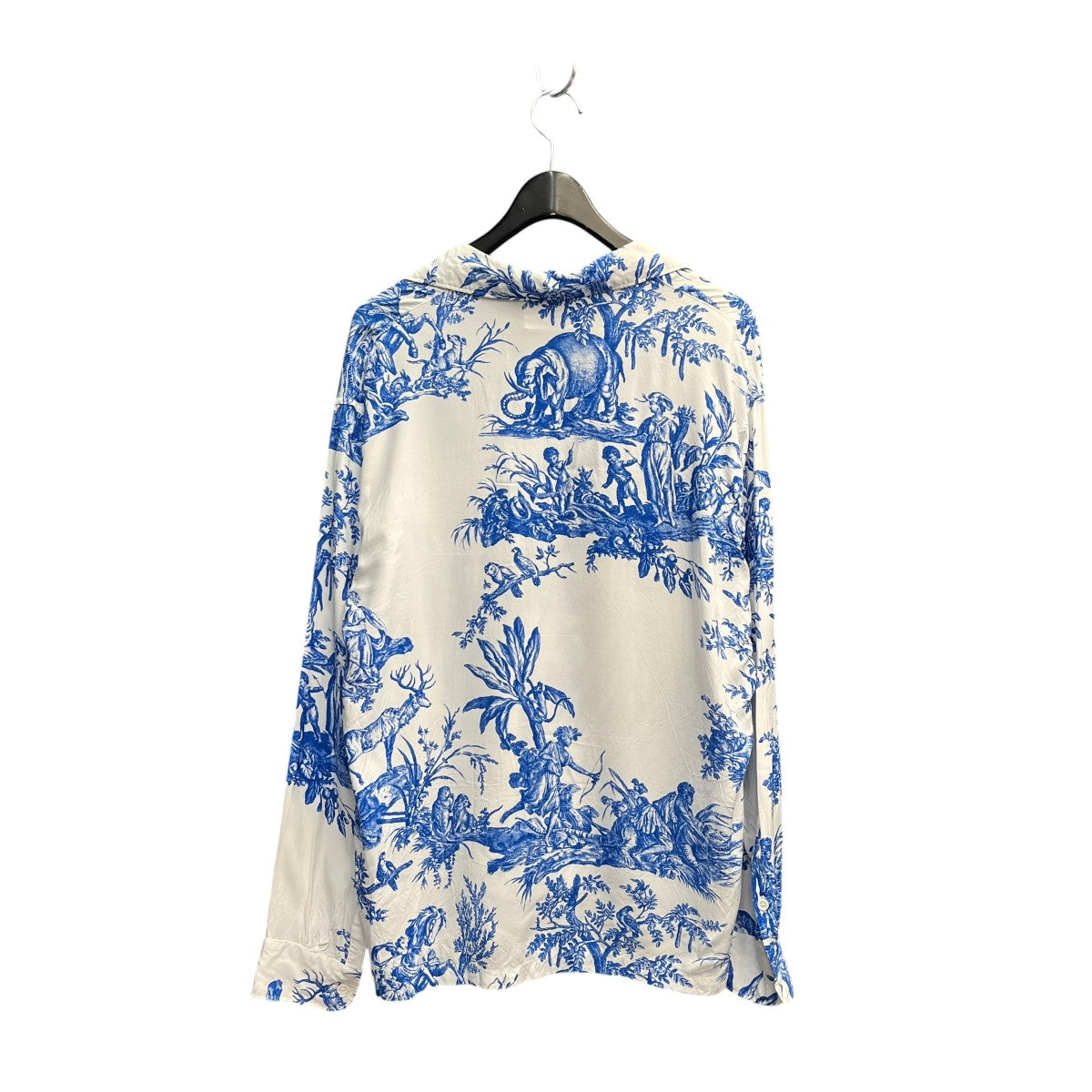 4 continents print long sleeve shirtオープンカラーシャツUS2417