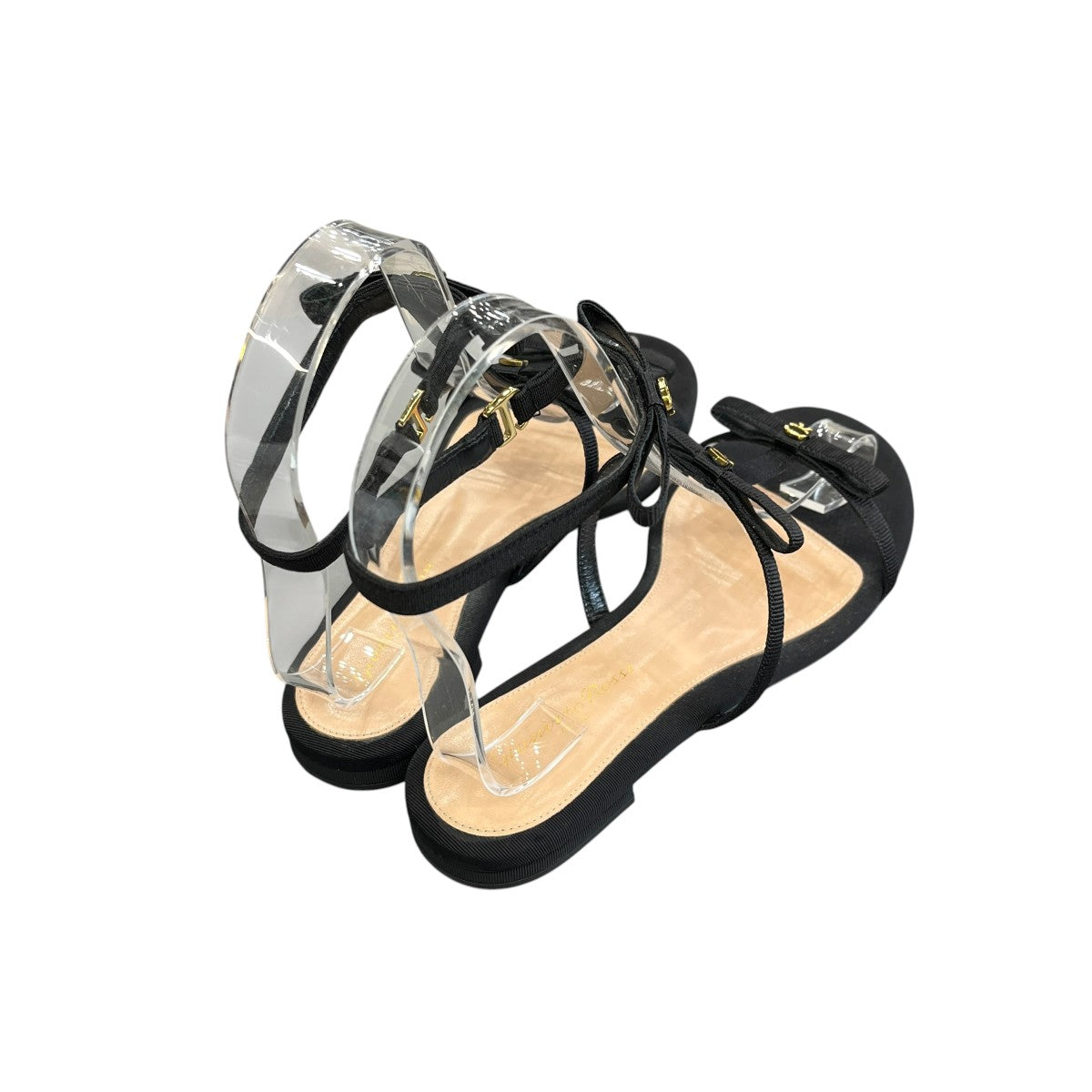Gianvito Rossi(ジャンヴィトロッシ) MALOU FLATサンダル ブラック