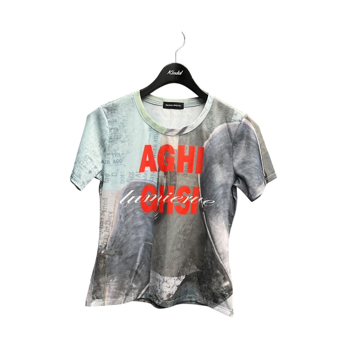 Mesh Print Compact T-Shirt半袖カットソー21261415817