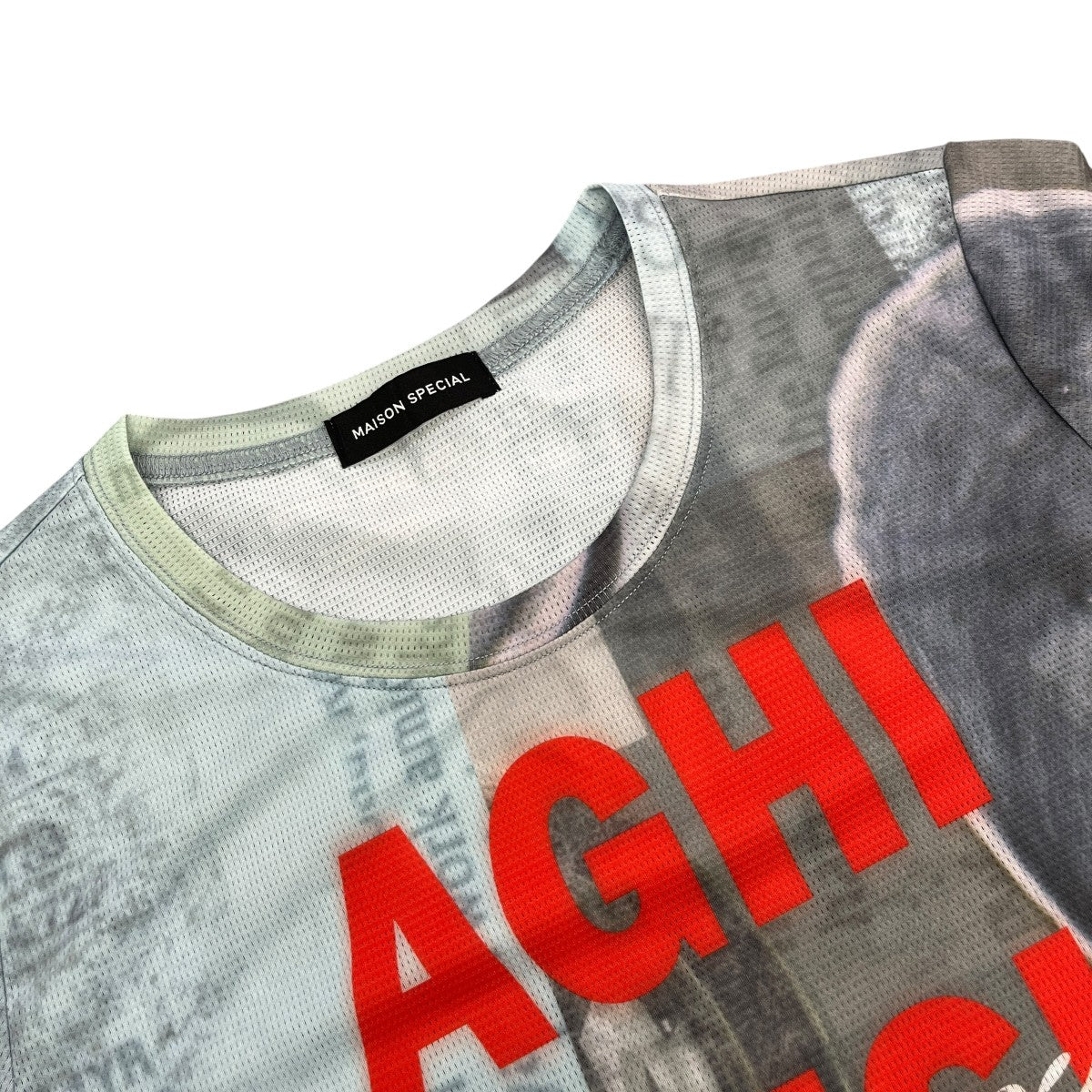 Mesh Print Compact T-Shirt半袖カットソー21261415817