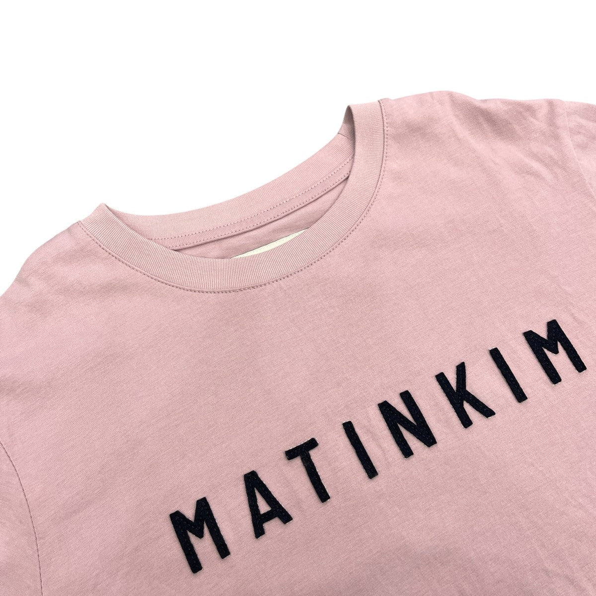 APPLIQUE FELT LOGO Tシャツ半袖カットソーMK2634TS022M-PK-S