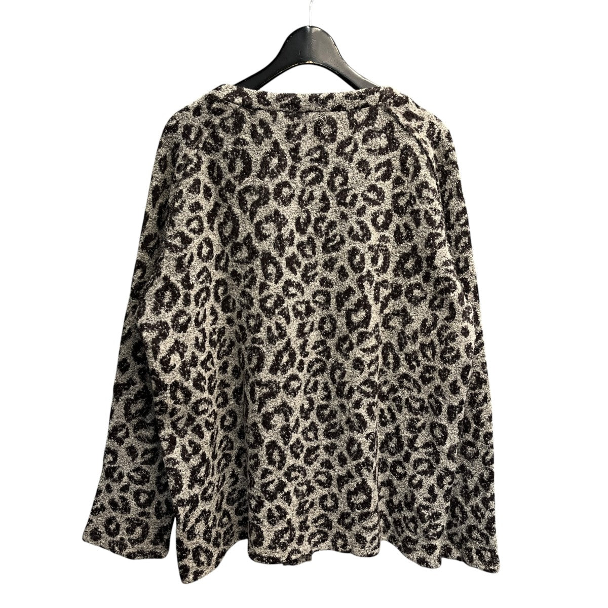 20AWV Neck Cardigan - Leopard Knit Jq．カーディガンHM253