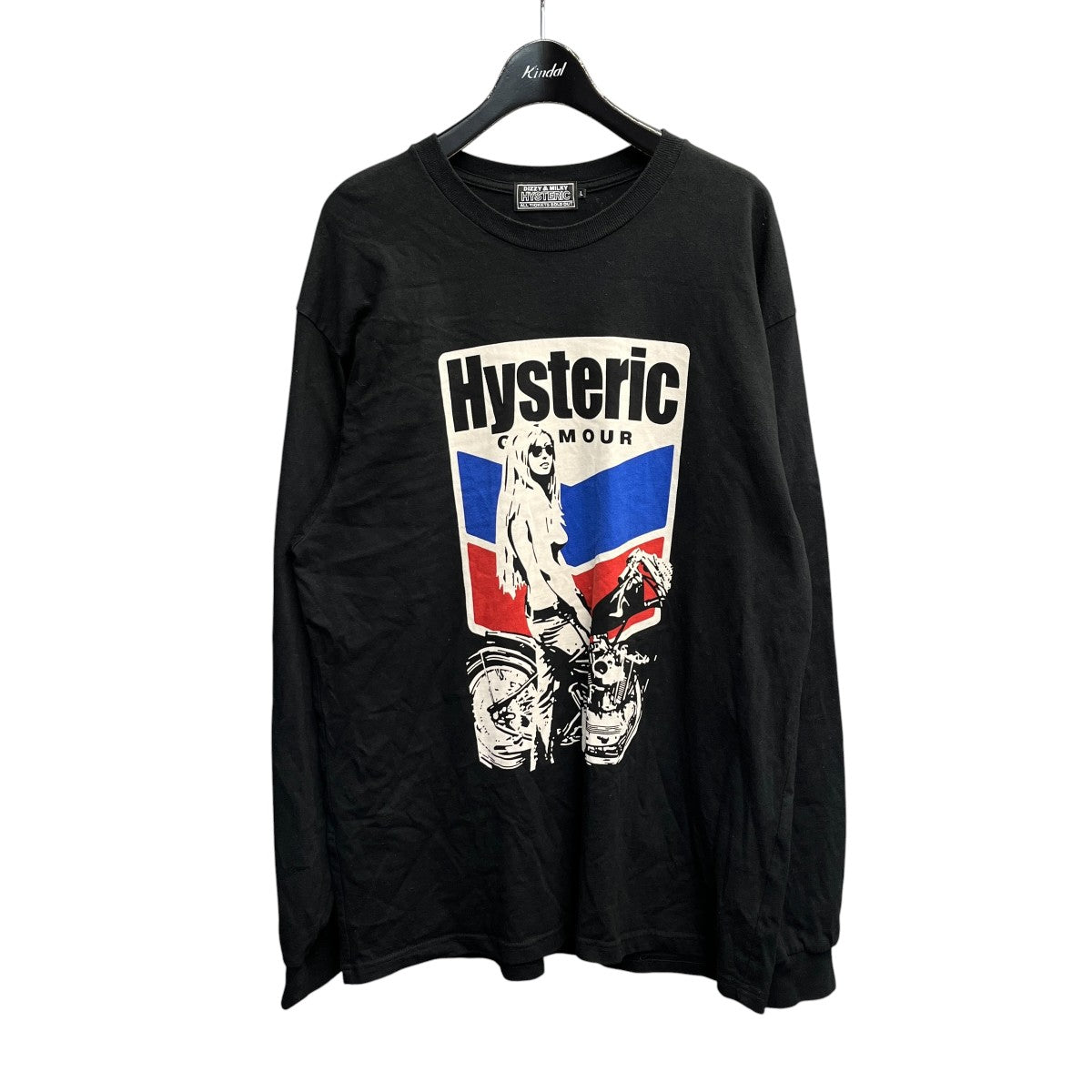 MOTORCYCLE GIRL長袖プリントカットソー02253CL07