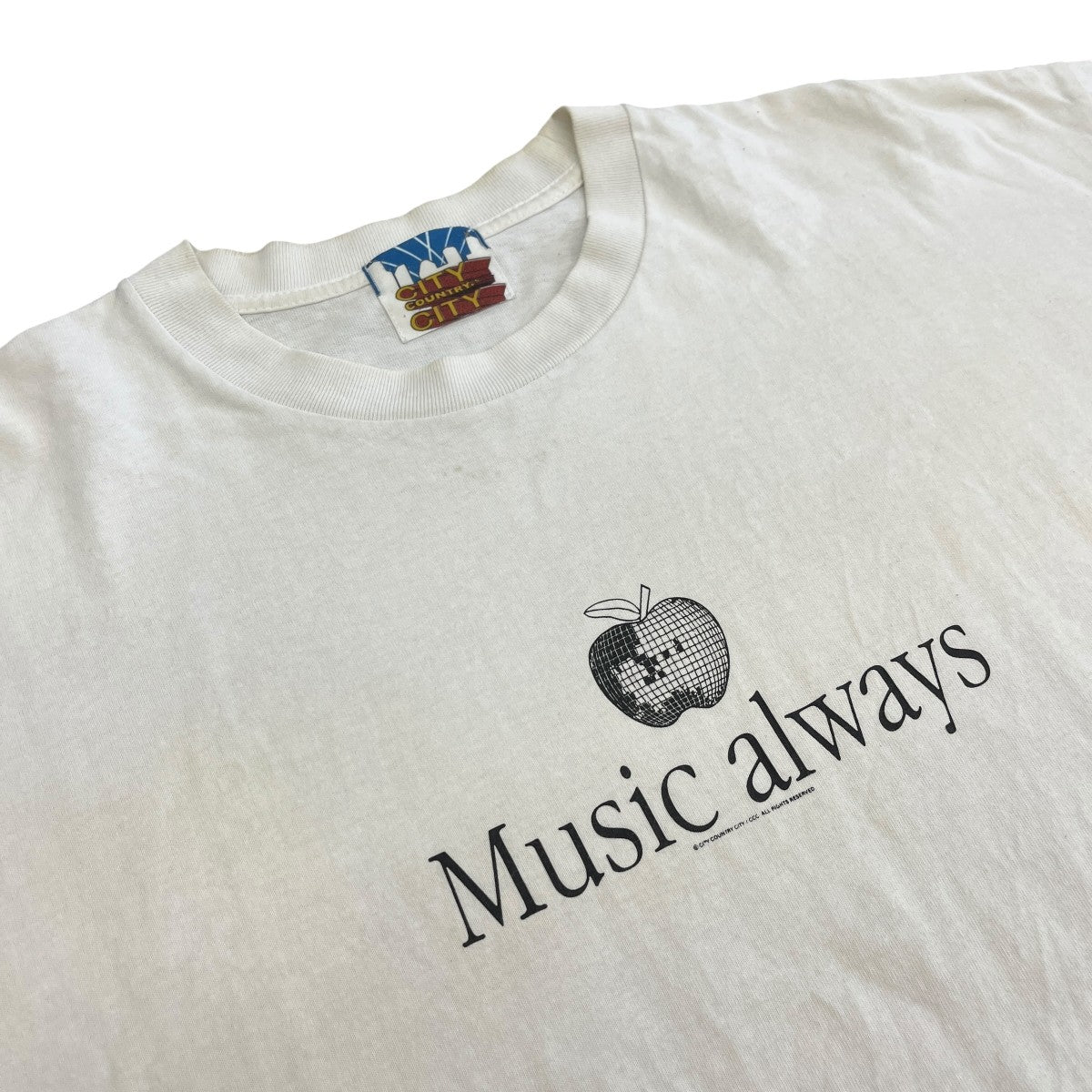 COTTON S S T-SHIRT Music alwaysＴシャツCCC-251T007