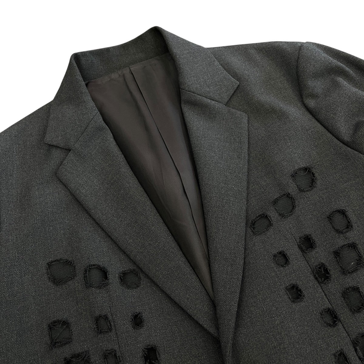WOVEN CIRCLE BROCKEN LONG JACKETチェスターコート23AW-JK02