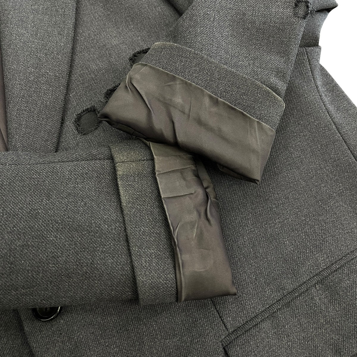 WOVEN CIRCLE BROCKEN LONG JACKETチェスターコート23AW-JK02