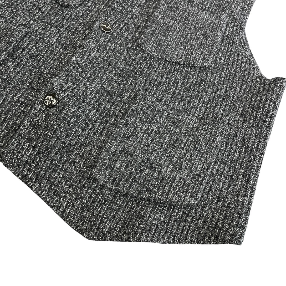 melange knit chokkiニットベストKN25011