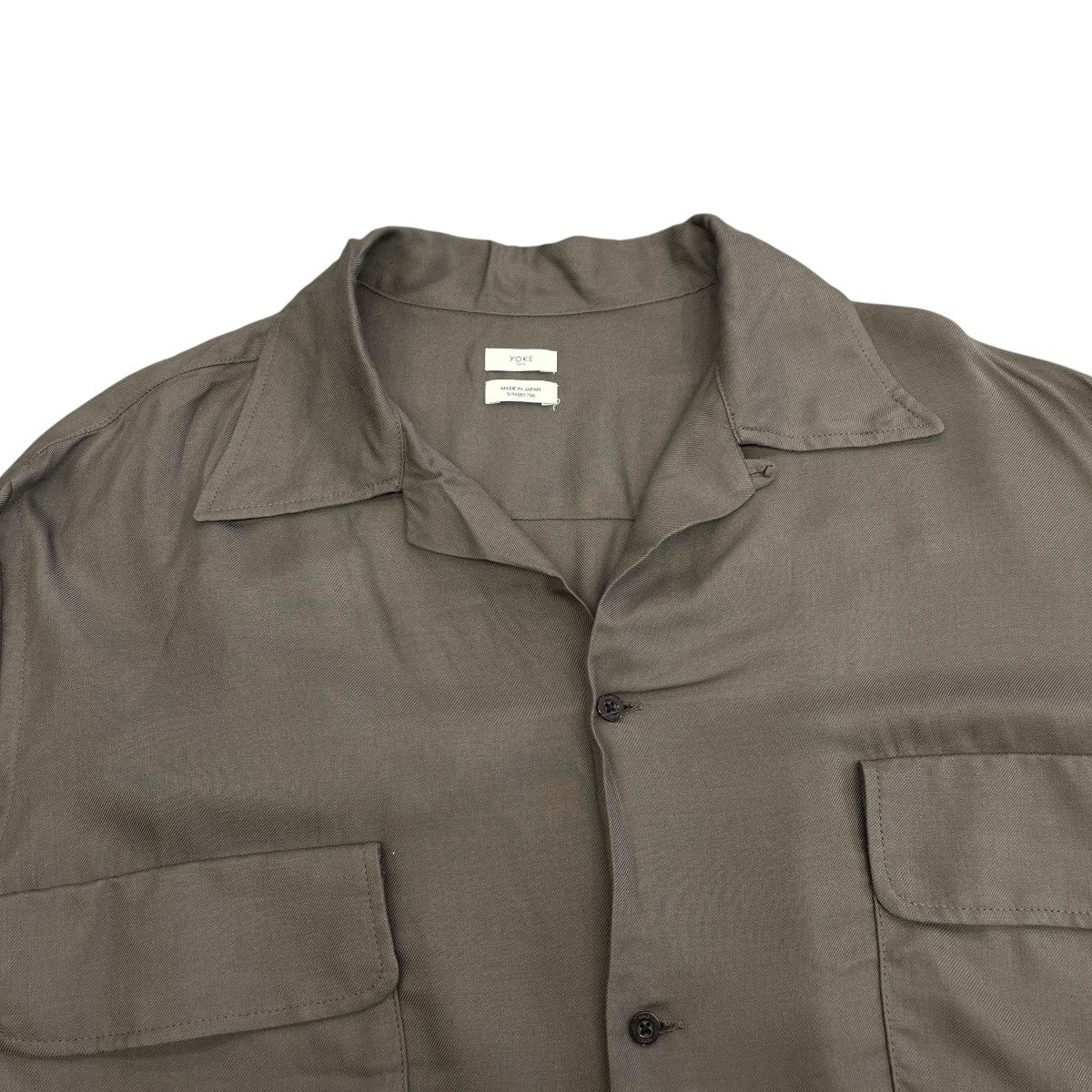 YOKE(ヨーク) 26SSModal Twill Double Pocket Open Collar Shirt