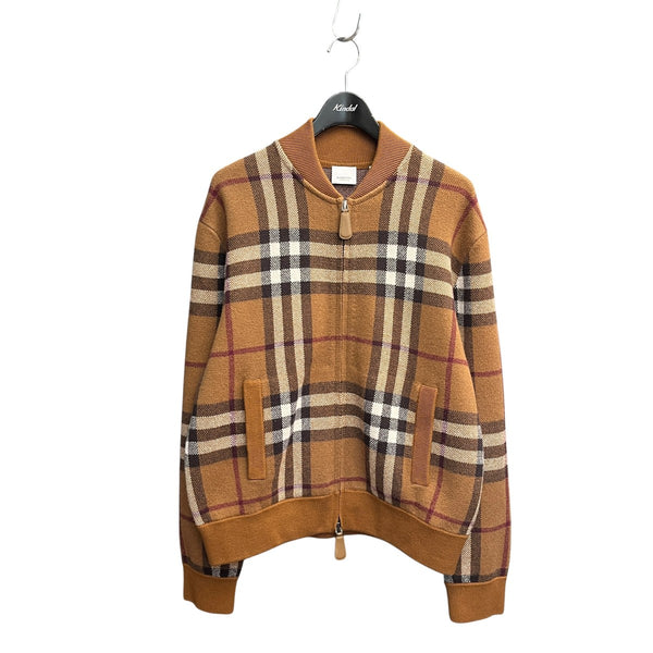 BURBERRY(バーバリー) ノバチェック カシミアジップジャケット8063641