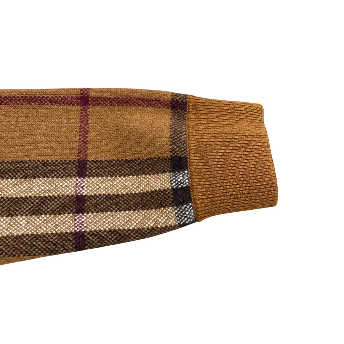 BURBERRY(バーバリー) ノバチェック カシミアジップジャケット8063641
