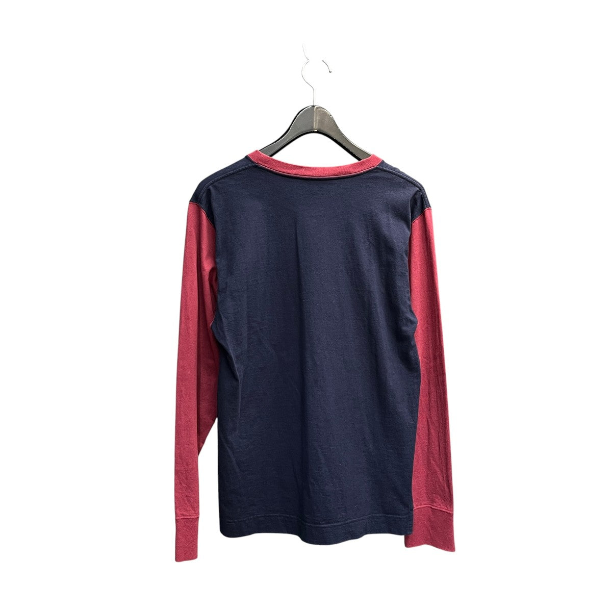 オーガニックBD天竺ペーパーカットオーブパッチ長袖Tシャツロングスリーブカットソー16-12-341008