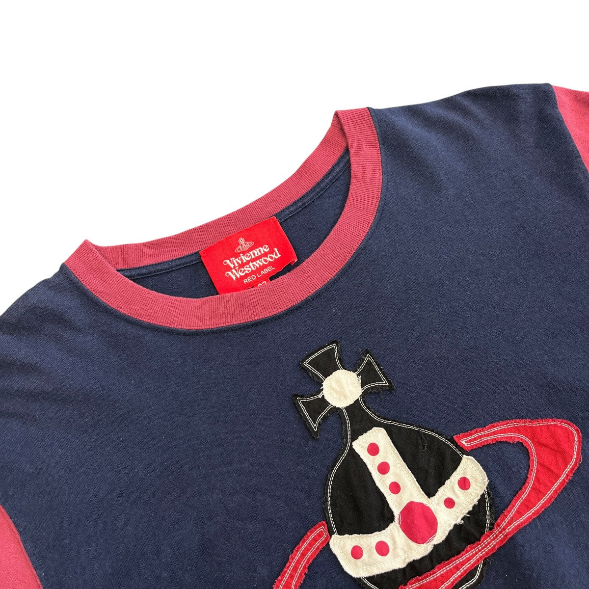 オーガニックBD天竺ペーパーカットオーブパッチ長袖Tシャツロングスリーブカットソー16-12-341008