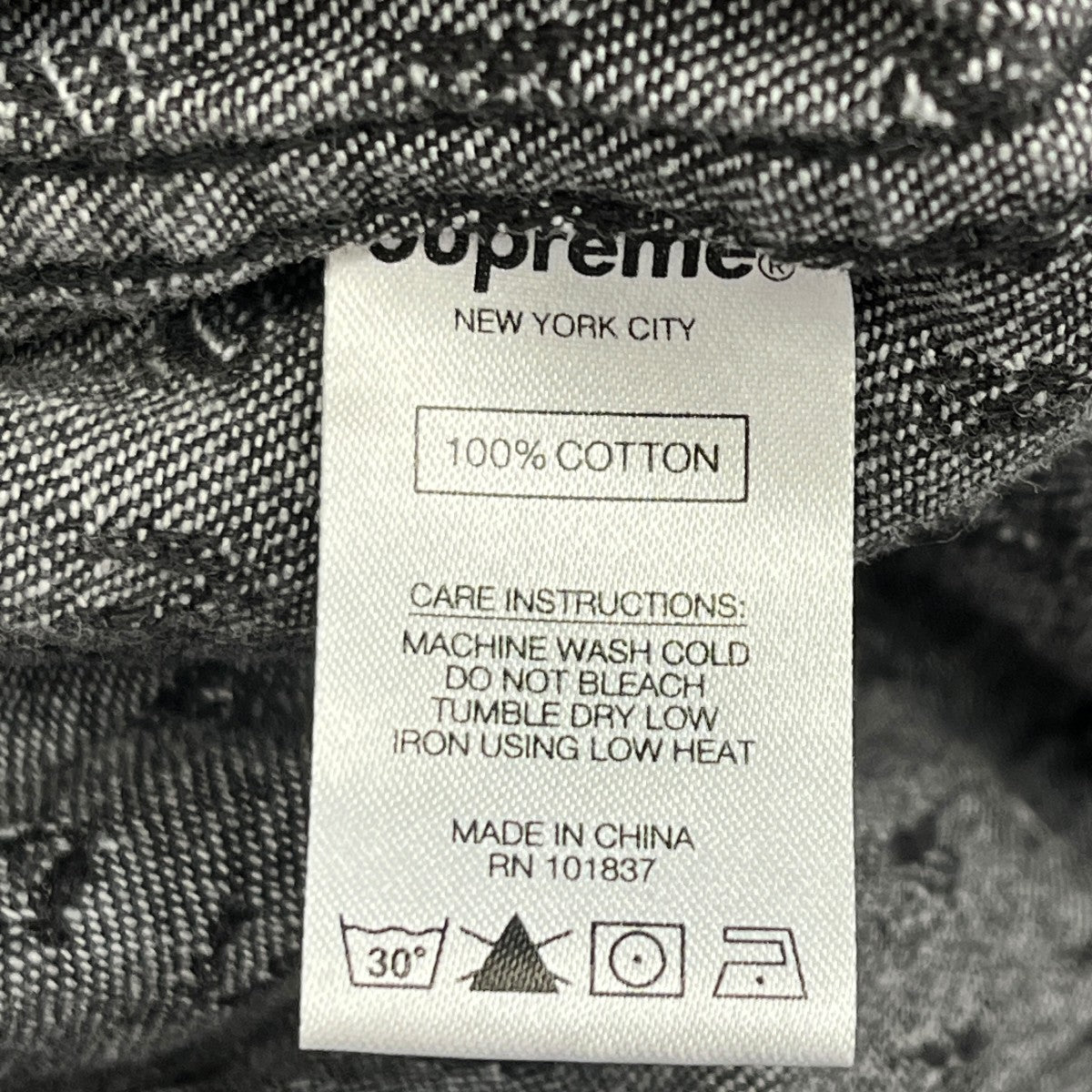 Supreme Warp Jacquard Logos Denim Shirtデニムシャツ 古着・中古-6枚目のアイテム画像
