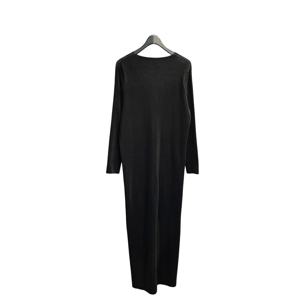 wee9s daily daily super stretch crew neck pleats one pieceワンピースw00925 古着・中古-2枚目のアイテム画像