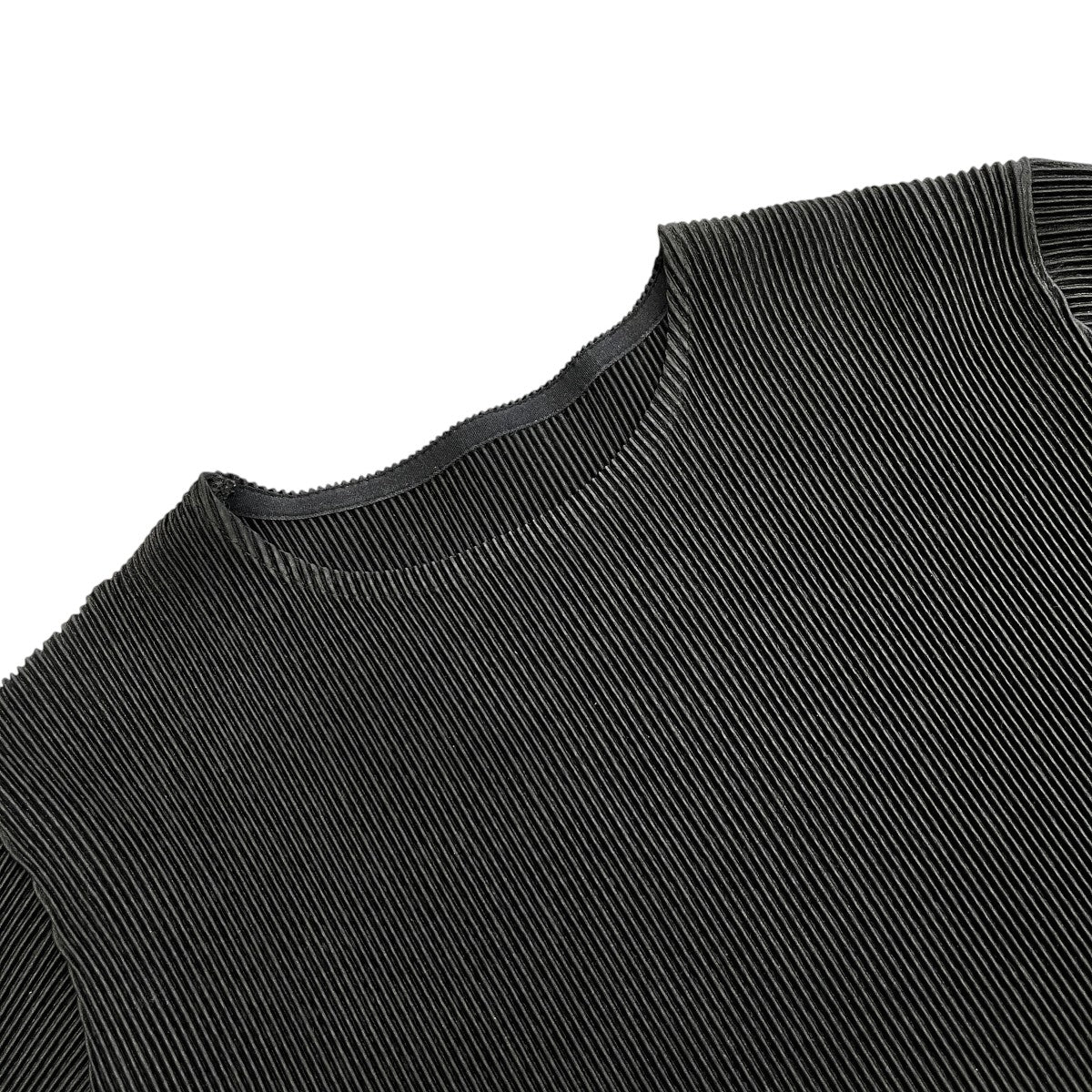 wee9s daily daily super stretch crew neck pleats one pieceワンピースw00925 古着・中古-3枚目のアイテム画像