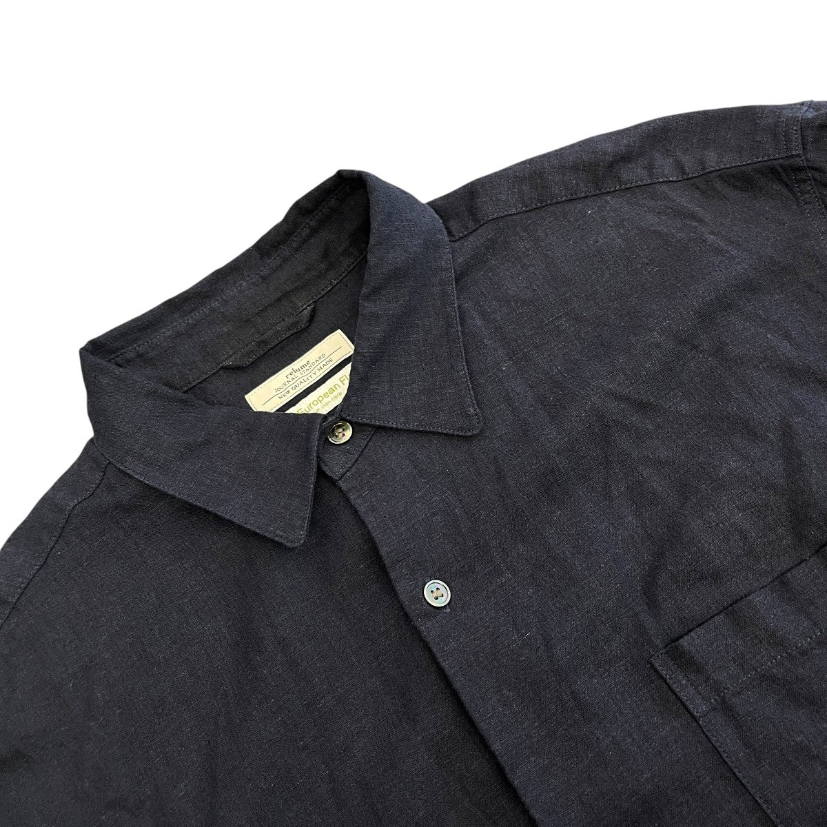 26SSEuropean Flax   ヨーロピアンフラックス リネン レーヨン シャツレギュラーカラーシャツ26-050-464-0340-2-0
