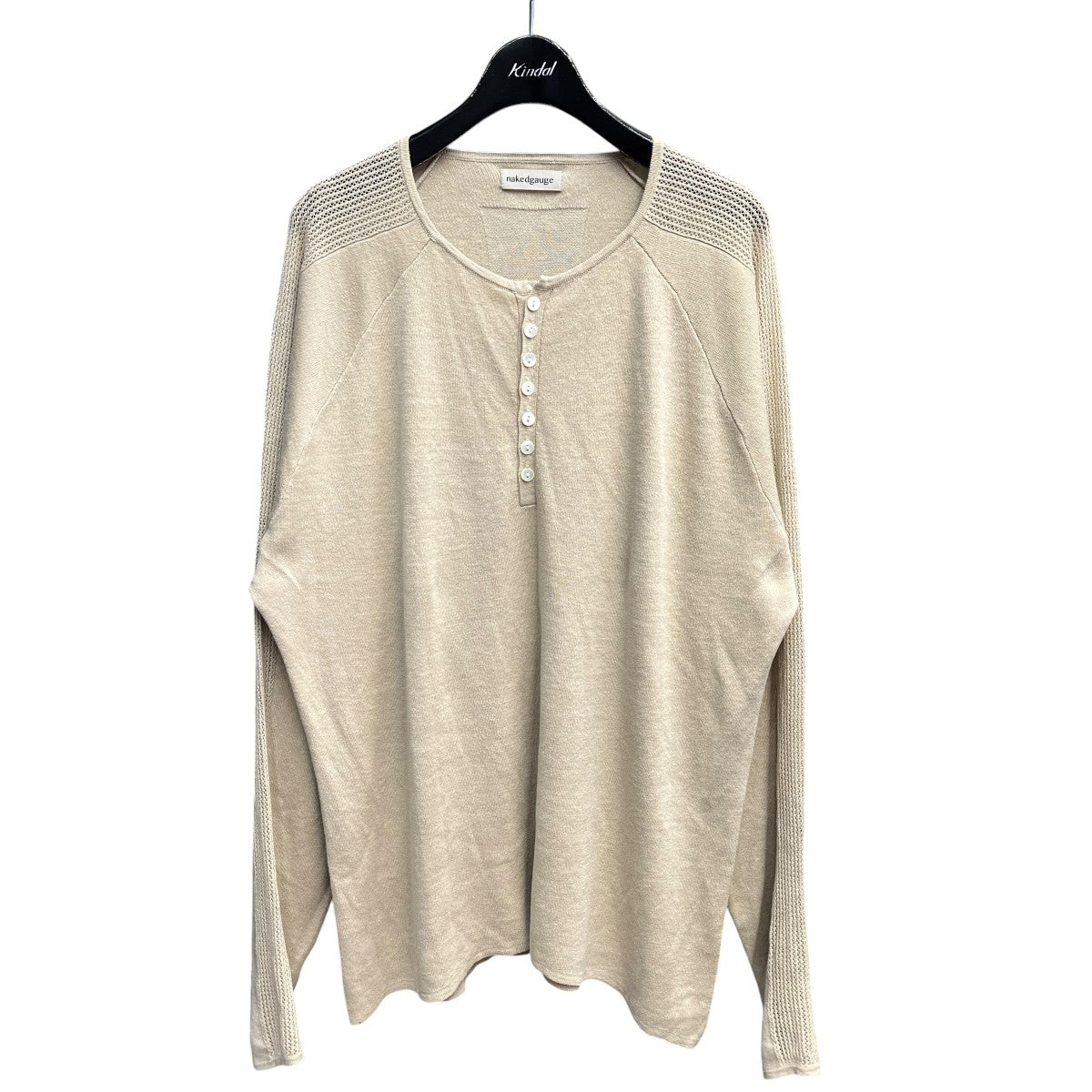 GLEANER SHIRTヘンリーネックカットソーN0029