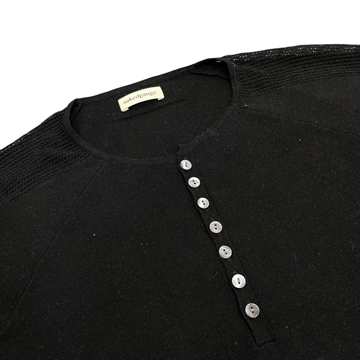 GLEANER SHIRTヘンリーネックカットソーN0029