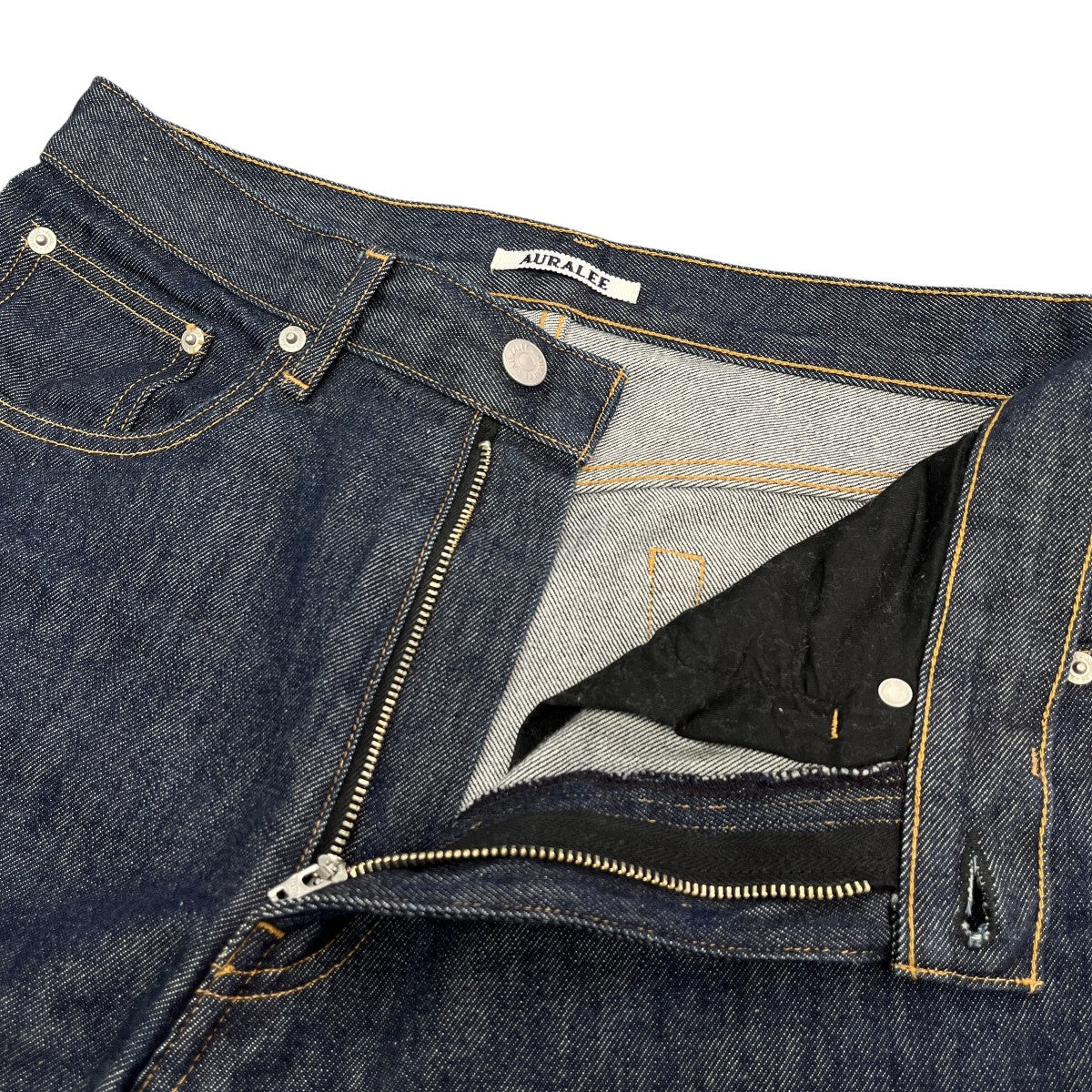 AURALEE HARD TWIST DENIM 5P PANTSストレートデニムパンツA00P01DM 古着・中古-3枚目のアイテム画像