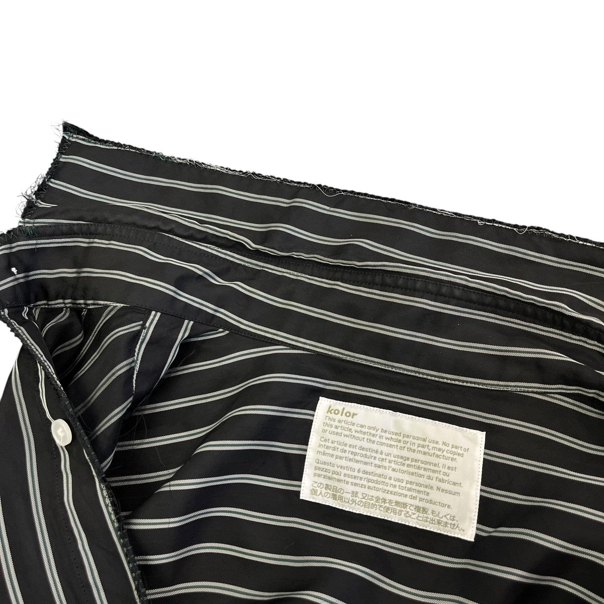 26SSL S SHIRTキュプラストライプシャツ26SCM-B09119