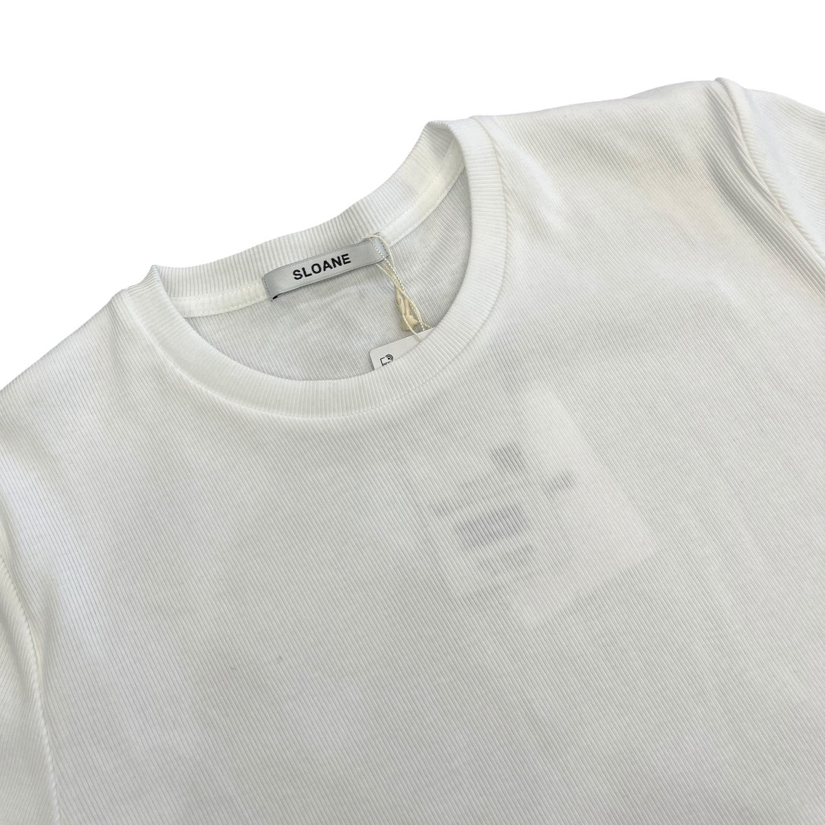 ×スタイリスト佐藤佳菜子 クルーネック リブ Tシャツ半袖カットソーSL9S-T1042